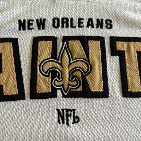 Vintage New Orleans Saints NFL Pullover Jersey Size XL V-Neck Long Sleeve - Picture 6 of 13